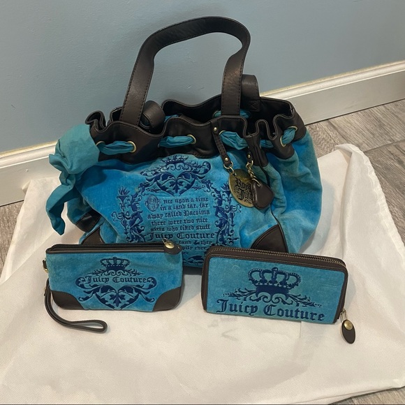 Juicy Couture Handbags - Juicy Couture Vintage bag and wallets set